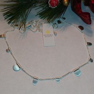 Kendra Scott Adjustable Olive Necklace in Silver